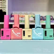 Kit c/5 Esmalte Zem QUADRADA Nail Gel Soak Off Color Coat 10ml Uv/Led Embalagem QUADRADA