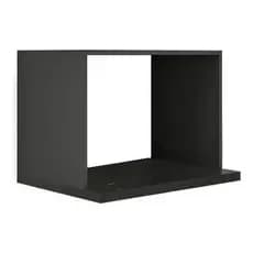 Suporte Microondas/forno Nicho Prateleira Cor Preto Em Mdf