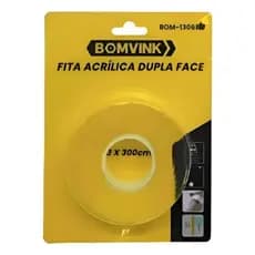 FITA ADESIVA DUPLAFACE 3 X 3M BOMVINK BOM-1306
