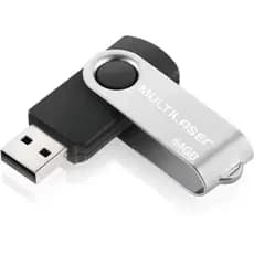 Pendrive Twist Preto 64gb Multilaser - Pd590