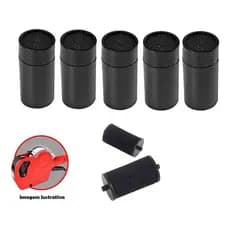 5 Rolete Tinta Para Etiquetadora Fixxar Tinteiro Mx5500, 221