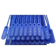 Lacre P/ malote numerado azul 16 cm com 500 unidades