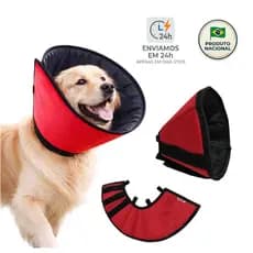 Colar Cone Elizabetano Pet para Cachorro – Protetor Cirúrgico, Anti-Lambedura e Impermeável no Interior