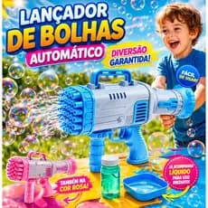 Lançador bazuka Bolhas Automático Infantil Máquina de Bolhas Pistola Elétrica Brinquedo Criança