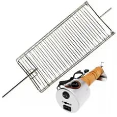 Espeto Elétrico Giratório Brother´s Grill Master bivolt + grelha giratória