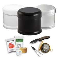 Pote 250ml Tampa Rosca 2 unidades Para Kit Militar camping sobrevivência viagem
