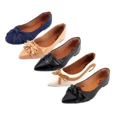 Kit 5 Pares Sapatilhas Feminina Macia Confortável Elegante Promoção.