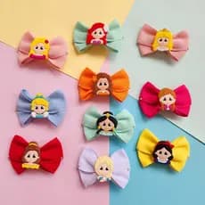 Laço Princesas Disney Rapunzel Cinderela-Bela Ariel Moana Jasmine-Elsa-Aurora-Ana-Branca de Nevee