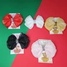Laço de festas - Laço de cabelo Natal Ano Novo