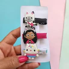 Kit Gabby - Casa mágica Presilhas de cabelo infantil