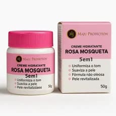 Creme Hidratante Rosa Mosqueta Clareador Natural de Pele