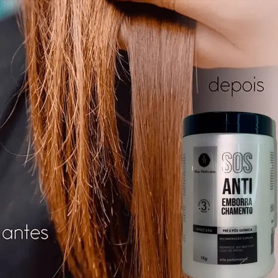 Máscara Pós Quimica de Reconstrução Capilar Antiemborrachamento Com Ação Rapida 1kg