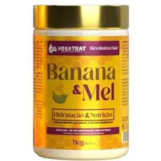 Máscara de Hidratação e Nutrição Com Óleos Essenciais Banana e Mel 1kg