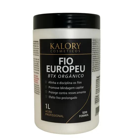 BTX Capilar Profissional Zero Formol Fio Europeu – Liso e Brilho Intenso 1kg