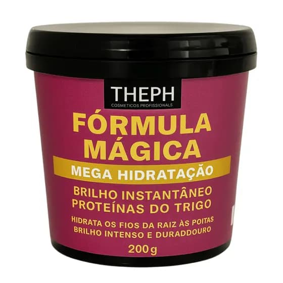 Máscara Capilar Fórmula Mágica Mega Hidratação 200g – Brilho Instantâneo