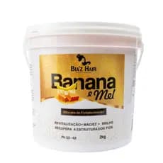 Máscara Banana e Mel Revitalização e Brilho Intenso 2kg