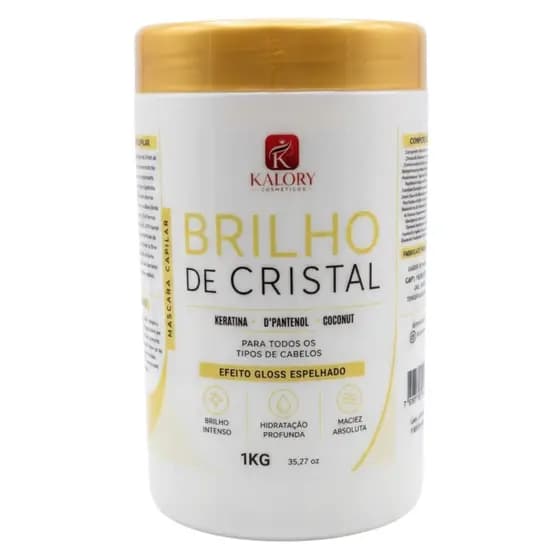 Máscara Capilar Efeito Salão 1Kg Hidratação Nutrição e Brilho