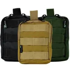 Bolso Modular Resistente à Água Laser Cut 12x15 Organizador EDC Vertical para Colete e Mochila