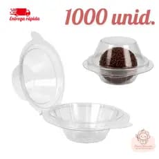 Kit 1000 Embalagem Para Brigadeiro Blister Individual Transparente Com Tampa