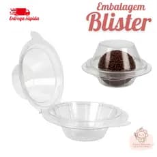 Kit 100/150/200 Embalagem Para Brigadeiro Blister Individual Transparente Com Tampa