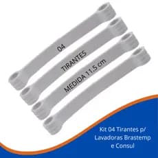 4 Peças Tirante Para Brastemp E Consul De 7 A 12 Kg 11cm