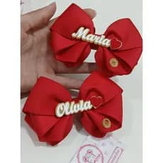 Laço Personalizado c/ Nome. Laço Sheila. Acessório de cabelo. Acessório infantil. Personalizados. Nome acrílico