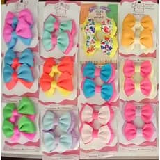 3 kits de laços infantil diversos, moda infantil acessórios cabelo