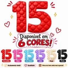 Vela de Biscuit 15 anos - Aniversário - Topo de Bolo - Personalizados