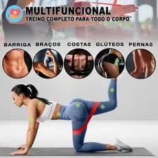 Kit 5 Faixas Elásticas de Academia para Exercícios em Casa