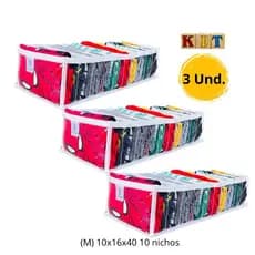 Kit com 3, 6 e 9 colmeias P,M e G organizadoras de gaveta para roupas de bebe, peças intimas, fitnes