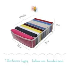 Colmeia organizadora de T-shirt Feminina 10x20x40 camiseta