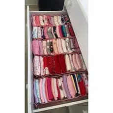 Kit 5 colmeia Rosa organizadora de gaveta  11x16x40, Mirasol.
