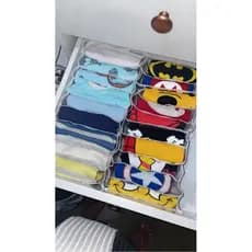 Kit 5M+3G1+3G2 colmeia organizadora de gaveta/guarda roupa tshirt, Mirasol.🐝