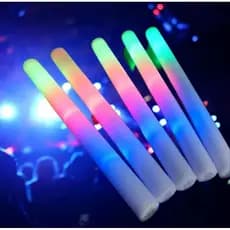 Kit 10 - 15 - 20 - 30 - 40 - Bastão De Led Espuma AF 3 Fases Neon Festas Rave Casamento Carnaval