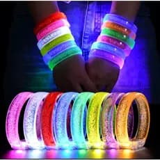 Pulseira Led Neon AF Kit 10 - 20 - 30 - 40  Coloridas Festa Aniversário Rave Balada