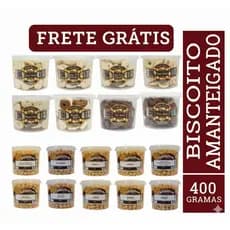 5 - 10 - 15 Potes Biscoitos Amanteigados Doce e Salgadinho de Minas 400g Revenda Atacado