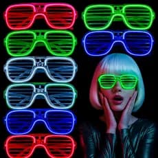 Óculos Led Neon  AF kit 12 - 24 - 36 - 48 - kit Balada Festas  Cosplay Casamentos Rave Carnaval