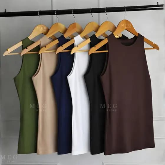 Kit 2 Regata Feminina Básica Sofisticada Regatinha Blusinha Suplex Moda Blogueira Tendencia