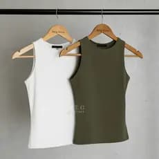 Kit 2 Regata Blusinha Feminina Básica Suplex Forro Duplo Regatinha com Alça Moda Gringa Blogueira Tendência Verão