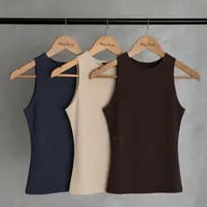 Regata Blusinha Feminina Suplex Com Forro Duplo Basica Elegante Regatinha Casual Moda Blogueira Dia a Dia Trabalho