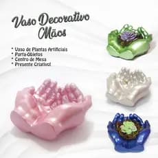 VASO DECORATIVO MÃO, VASO CRIATIVO, PRESENTE DIA DOS NAMORADOS, ANIVERSÁRIO, VASO PARA SUCULENTA, DIA DAS MÃES