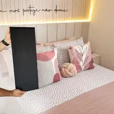 Cabeceira 20x60cm De Cama Casal Solteiro Estofada 1 Placa Modulada