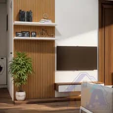 Kit até 250 Revestimento Ripado Painel Placa Decorativa MDF 45x11 cm envio FULL