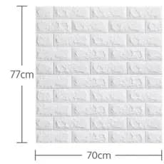 Kit ATÉ 30 Placas 3D Tijolo Branco Adesivo Autocolante Decoração