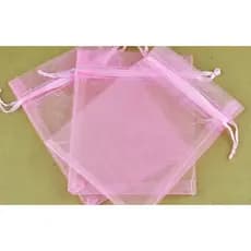 100 saquinhos de organza 11x16 Rosa