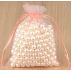 Saquinhos de Organza Cristal Salmao 9x12cm - Embalagens para Joias