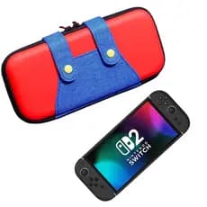 BOLSA COM DETALHE SUPER MARIO BROS NINTENDO SWITCH 2 NS2 MALETA BAG PROTEÇÃO