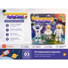 Kit astronauta, brinquedo educativo, brinquedo criativo, presente infantil, brinquedo menino,exploradores espaciais.
