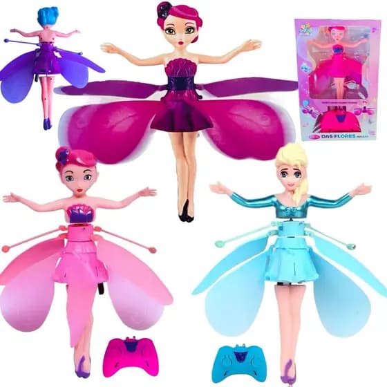 Boneca Fada Que Voa De Controle Remoto Brinquedo Recarregável