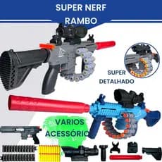 Lança Dardos Nerf Brinquedo Infantil Recarga Automatica Alta Qualidade